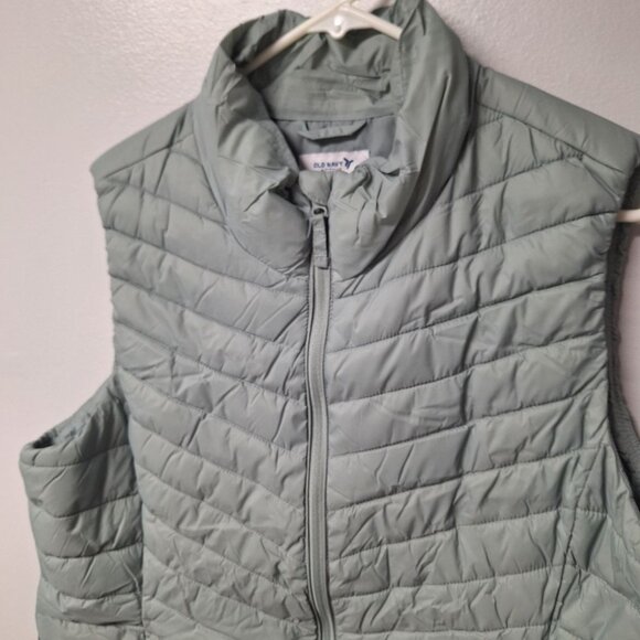 Old Navy Vest Active Athletic Exercise Walk Run Winter Fall Womens XL Zip Pocket - Picture 3 of 8